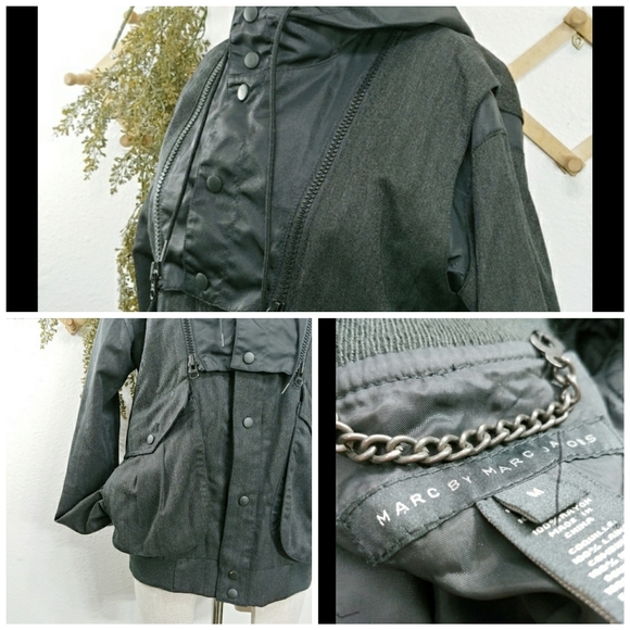 Rare Marc Jacobs Tech Utility Wool Jacket M - Picture 13 of 14